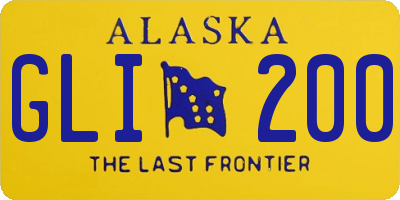 AK license plate GLI200