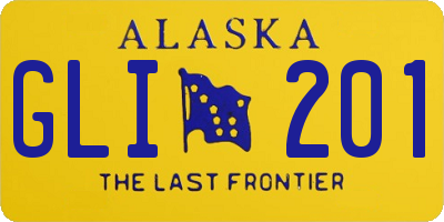 AK license plate GLI201