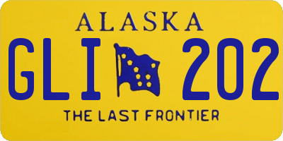 AK license plate GLI202