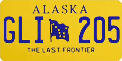 AK license plate GLI205