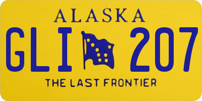 AK license plate GLI207