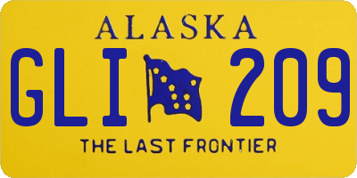 AK license plate GLI209