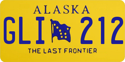 AK license plate GLI212