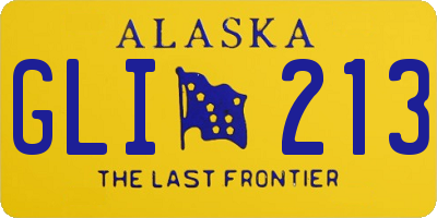 AK license plate GLI213