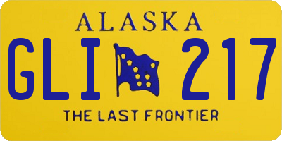 AK license plate GLI217