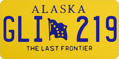 AK license plate GLI219