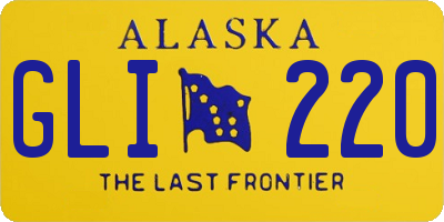 AK license plate GLI220