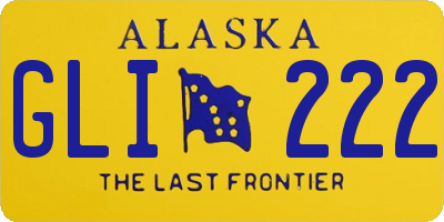 AK license plate GLI222