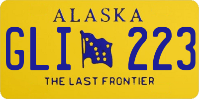 AK license plate GLI223