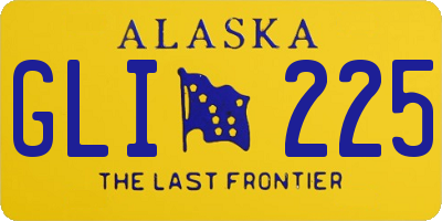 AK license plate GLI225