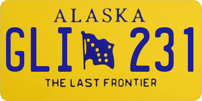 AK license plate GLI231