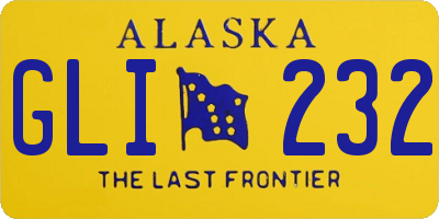 AK license plate GLI232