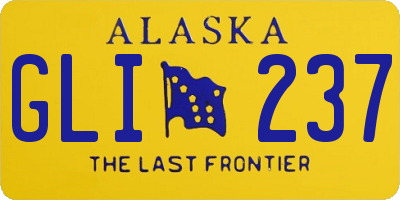 AK license plate GLI237