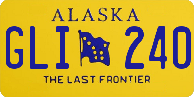 AK license plate GLI240