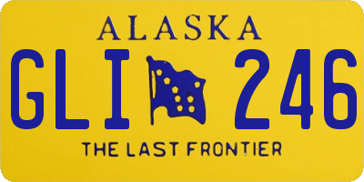 AK license plate GLI246