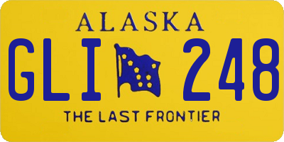 AK license plate GLI248