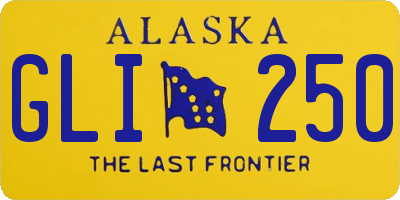 AK license plate GLI250