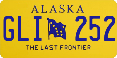 AK license plate GLI252