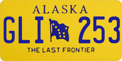 AK license plate GLI253