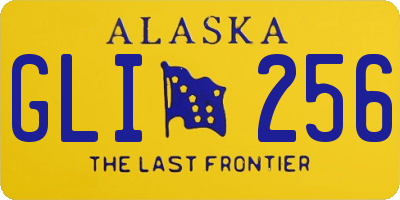 AK license plate GLI256