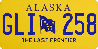 AK license plate GLI258