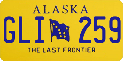 AK license plate GLI259