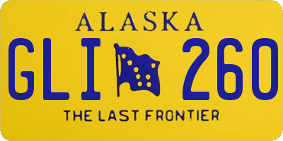 AK license plate GLI260