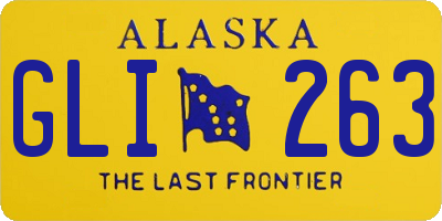 AK license plate GLI263