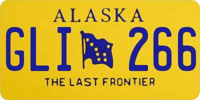 AK license plate GLI266