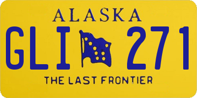 AK license plate GLI271