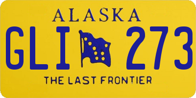 AK license plate GLI273