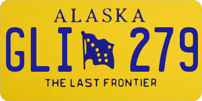 AK license plate GLI279