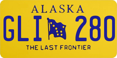 AK license plate GLI280