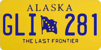 AK license plate GLI281