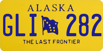 AK license plate GLI282