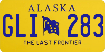 AK license plate GLI283