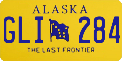 AK license plate GLI284