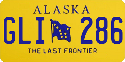 AK license plate GLI286