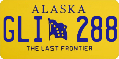 AK license plate GLI288