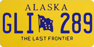 AK license plate GLI289