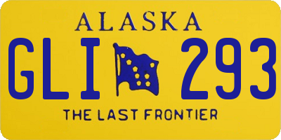 AK license plate GLI293