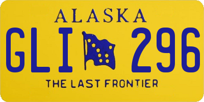 AK license plate GLI296