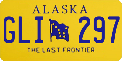 AK license plate GLI297