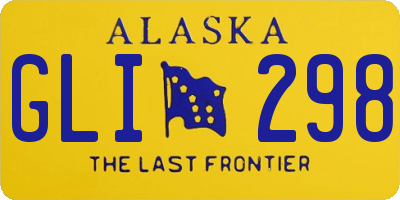 AK license plate GLI298