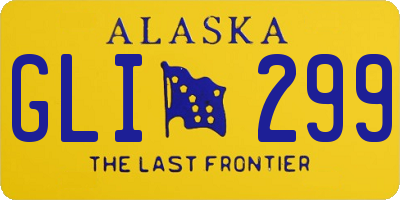 AK license plate GLI299