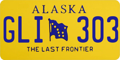 AK license plate GLI303