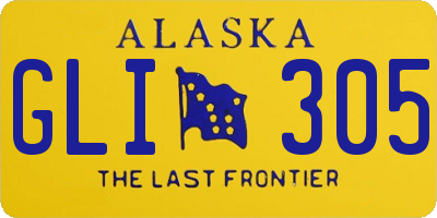 AK license plate GLI305