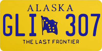 AK license plate GLI307