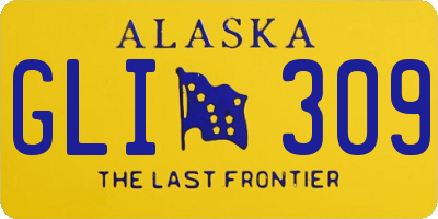 AK license plate GLI309