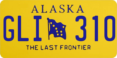 AK license plate GLI310